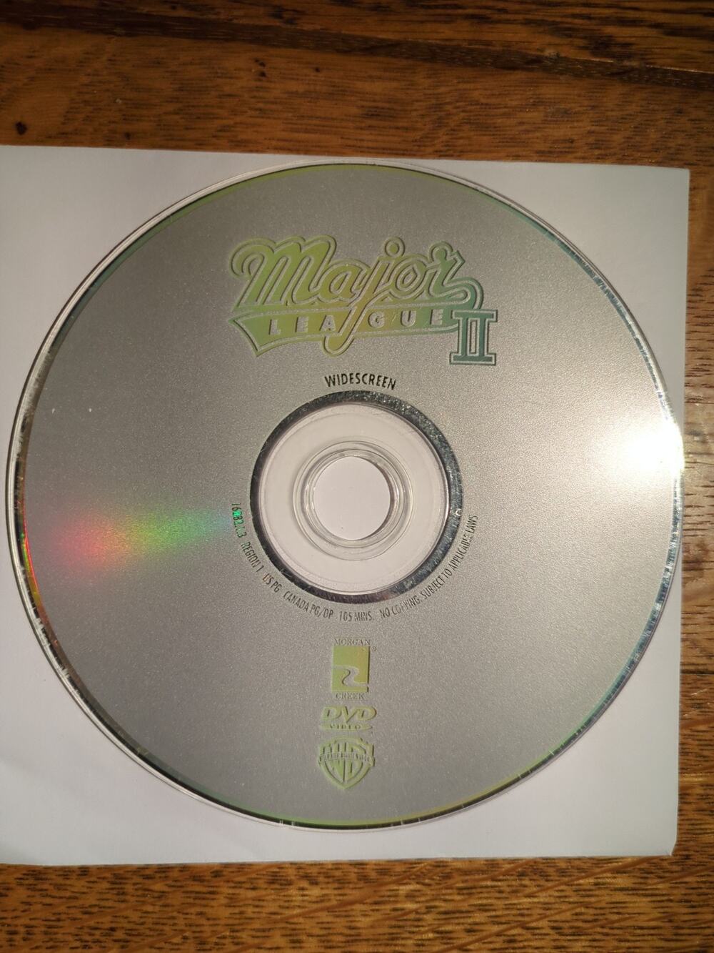 Major League 2 DVD 2000 Disc Only